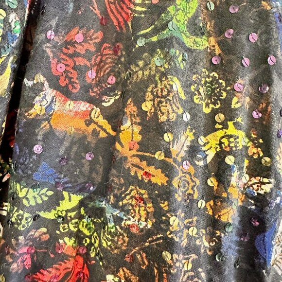 Vintage 50s Jorelle Model Dress Full Skirt Strapless Sequins - Picture 6 of 16